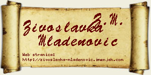 Živoslavka Mladenović vizit kartica